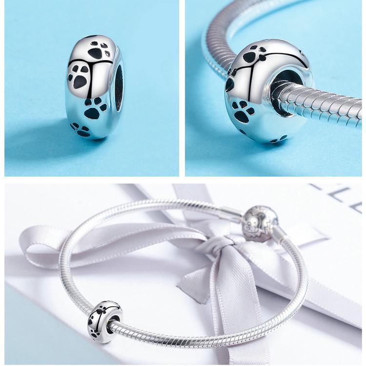 Yinziyun Animal Series Sterling Silver S925 Silicone Spacer Bracelet DIY Accessory (SCC594)