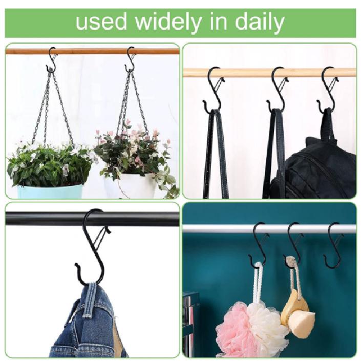 5/10 Stück Edelstahl S-Form Haken Küche Schlafzimmer Multifunktionsgeländer S Hänger Haken Verschluss Halter Haken Hängende Aufbewahrungswerkzeuge
