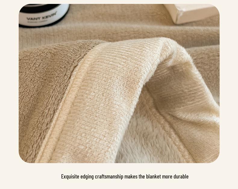 Thickened Muuji Flannel Milk Velvet Throw Blanket