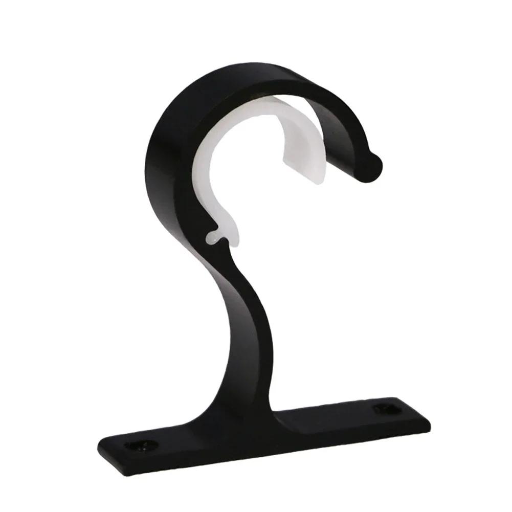 Fancyfamily Thickened Aluminum Alloy Curtain Rod Bracket Base Home Ceiling Curtain Rod Installation Hook