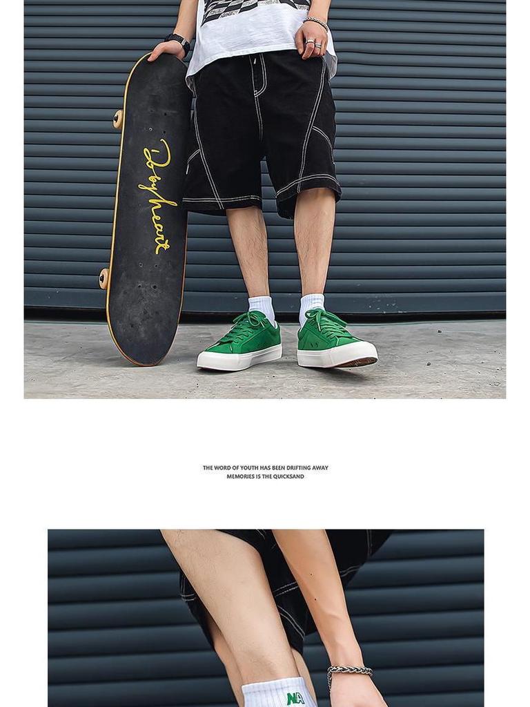Black Canvas Men's Versatile Casual Shoes, Autumn 2025 Trend – Ideal for Spring and Fall