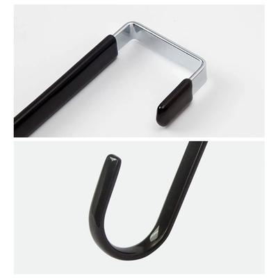 1Pcs Hanging Organizer Over The Door Hooks Bathroom Bedroom Kitchen Nonstick Non-punching Towel Coats Hangers