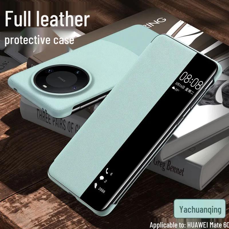 Huawei Mate60 Pro Ultra-Thin Leather Smart Window Phone Case