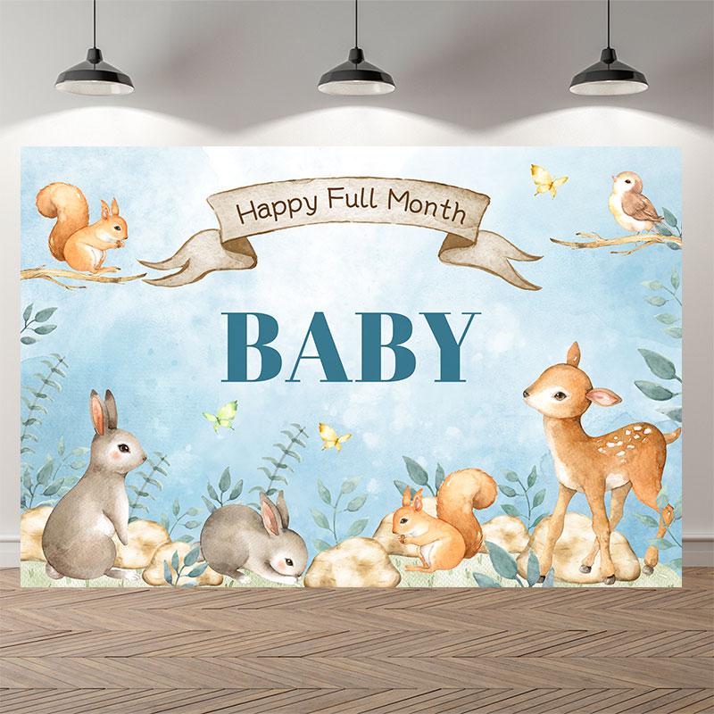 Safari Wild One Birthday Photography Backdrop Jungle Animals 1st Birthday Party Newborn Baby Room Wall Gifts Custom Background