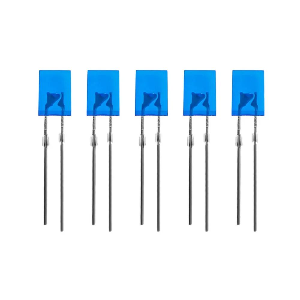 100 STÜCKE Quadratische Leuchtende LED Diode 2X5X7mm LED Diode 2*5*7mm Rot Gelb Grün Blau Weiß Dioden für DIY Elektronik-Kit