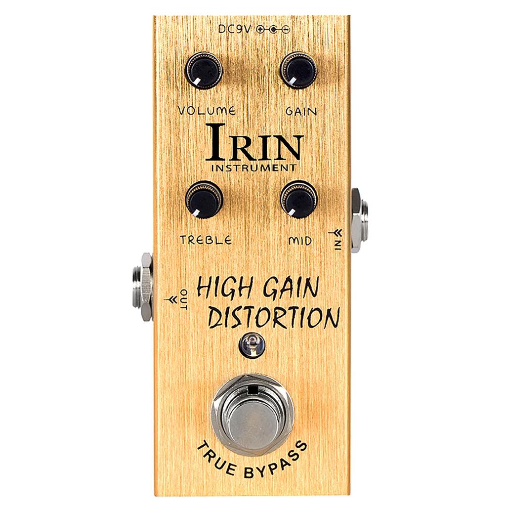 IRIN AN-14 Guitar Pedal High Gain Distortion Effect from AC/DC Crunch to Heavy Metal Full Range EQ Guitar Pedal with 9V Adapter