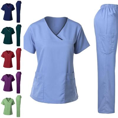 Γυναικεία Νοσηλευτικά Υψηλής Ποιότητας Νοσοκομειακή Στολή Μπλούζες και Παντελόνια Ιατρικές Φόρμες Στολές Σετ