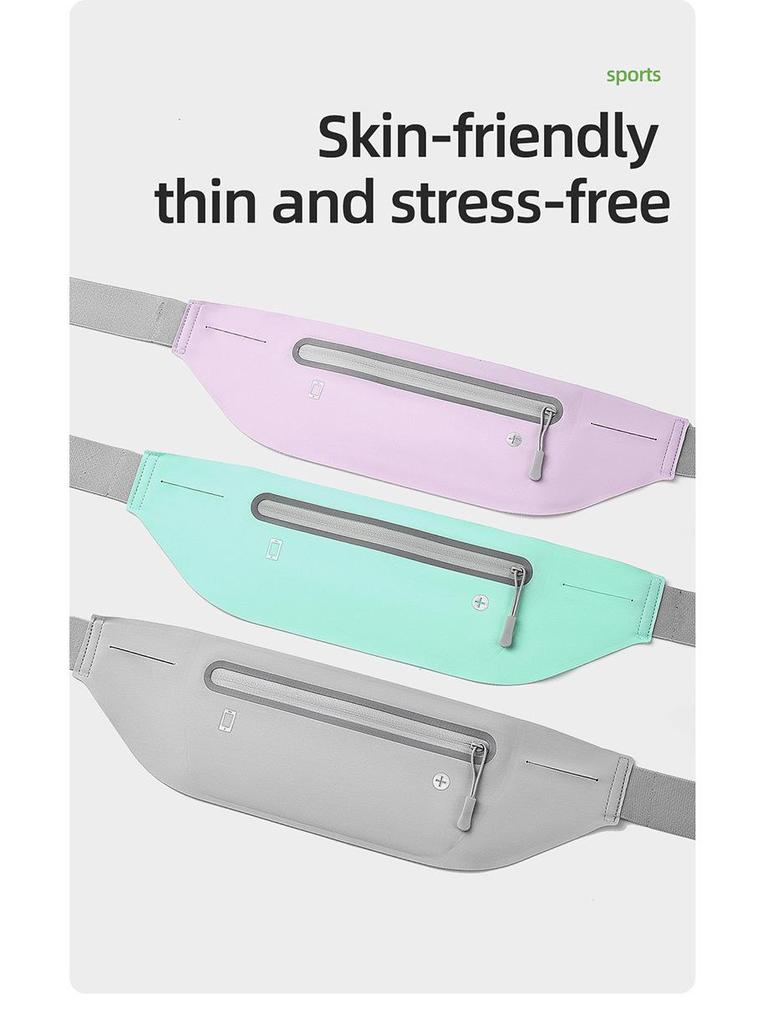 Unisex Waterproof Sports Waist Bag for Running and Fitness - Lightweight, Invisible, and Outdoor-Ready Cross-Border Hot Seller