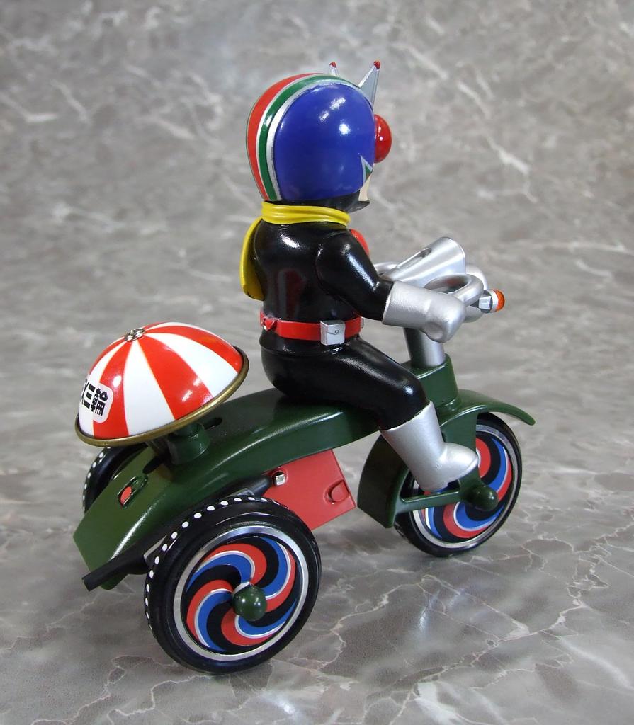 ART STORM EX Tricycle Rider Riderman Tricycle Figure "Kamen V3" B-Type Wind-Up