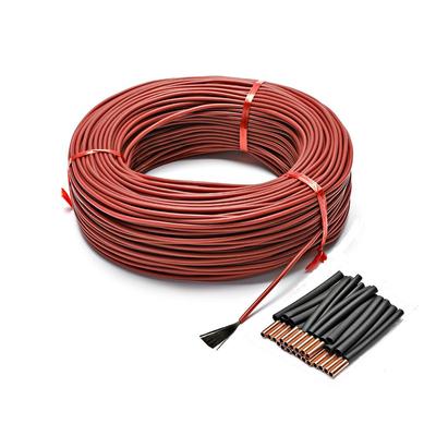 12K Carbon Fiber Heating Cable 50/200/500M Floor Warm Heating Cable 33 Ohm/m Heating Wires Electric Hotline Underfloor Heating System