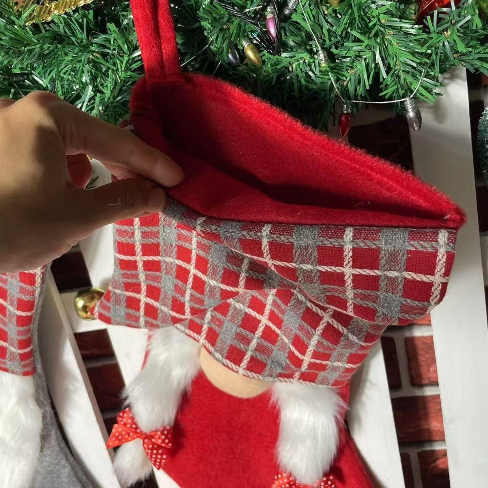 Mini Large Candy Christmas Stocking Kawaii Fireplace Christmas Stocking  Car