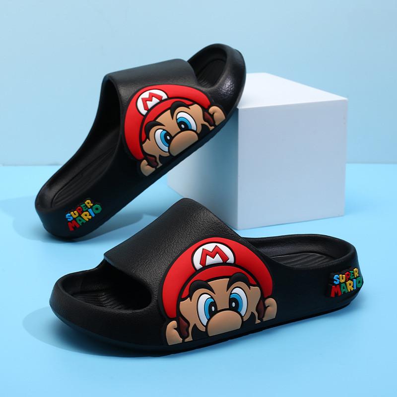 Pantofole per Bambini Mario Design Cartone Animato Cool Ragazzi Estate Indoor Antiscivolo Suola Morbida