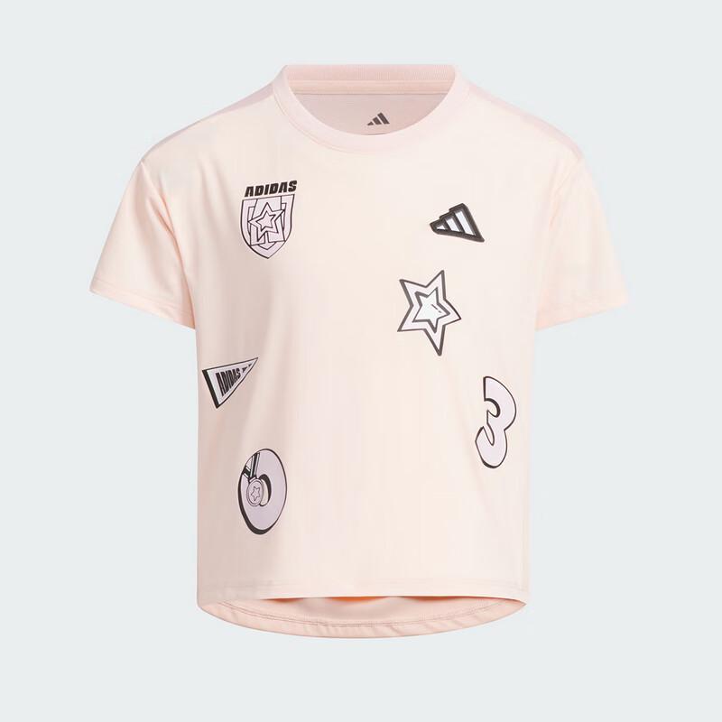 Adidas Girls  Short Sleeve Sports T-Shirt JM3437 110