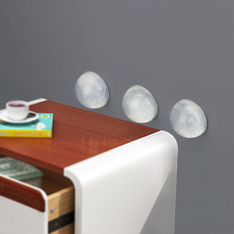 100Pcs Silicone Buffer Pads Anti-Slip Damper Furniture Door Stopper Bumper