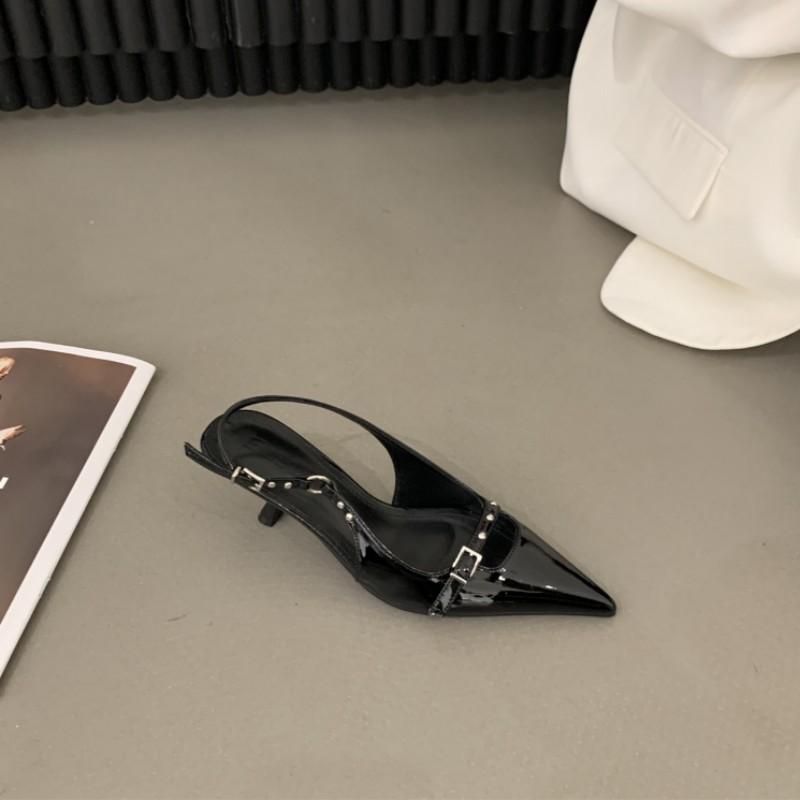 

BCEBYL модные новые сандалии на шпильке с острым носком и открытым носком, летние пикантные элегантные повседневные женские туфли на низком каблуке, Zapatos Mujer 38