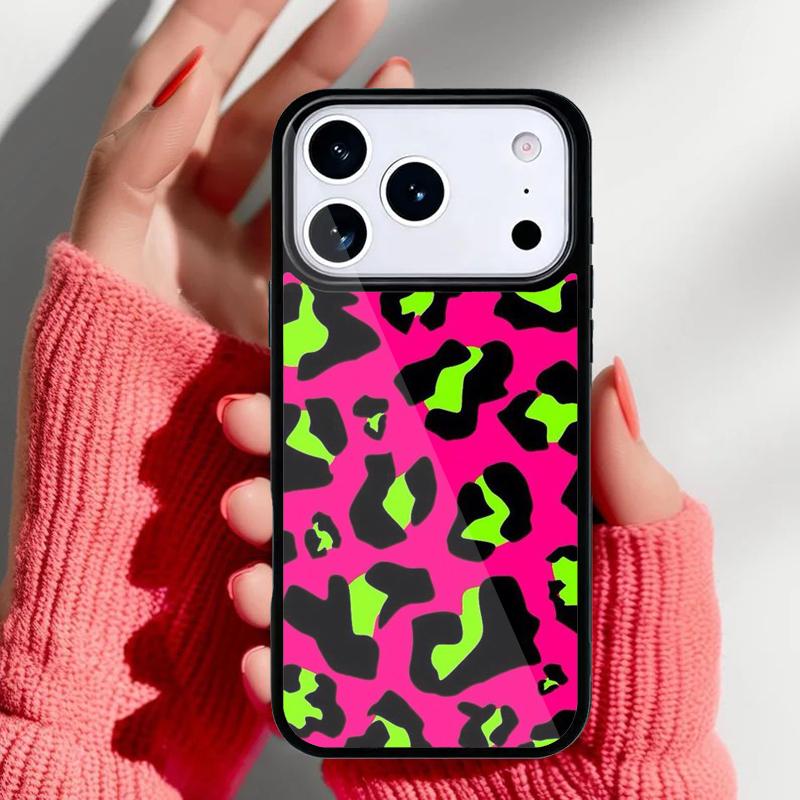 Fashion Cow spots leopard Print Phone Case for iPhone 17 16 15 14 13 Pro Max Back Cover for 12 11 Pro Coque