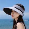 Polyester Sun Protection Hat With Large Brim For Summer Outdoor Activities