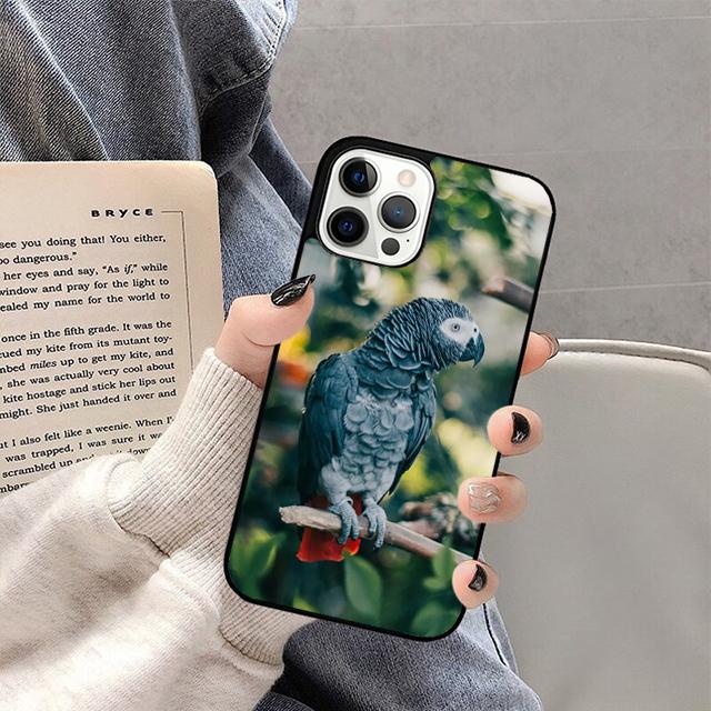 African Grey Parrot Phone Case For iPhone 17 Air 16 15 14 13 12 Pro Max Plus Max Cover Shell coque