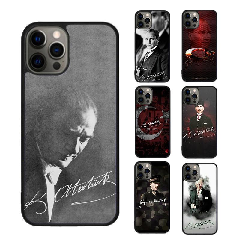 Mustafa Kemal Ataturk Signature Phone Case cover For iPhone 17 15 16 14 13 12 11 Pro Max Coque For Apple PLUS fundas