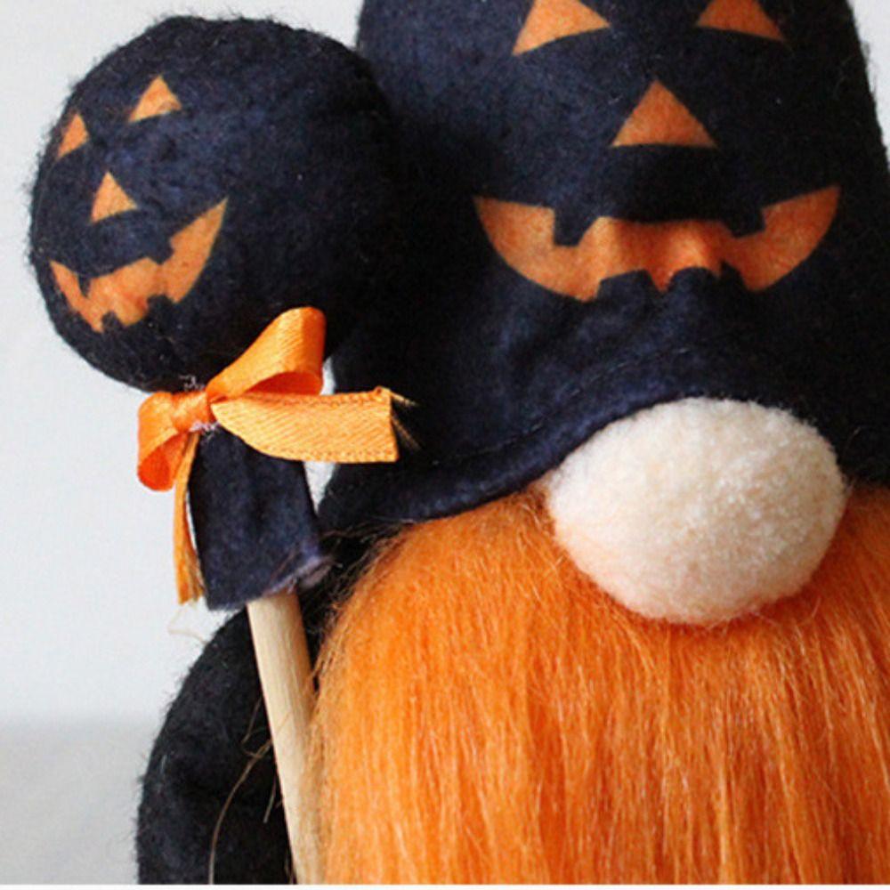 Cute Pumpkin Faceless Doll Desktop Ornaments Dwarf Dolls Cute Gnome Plush Doll  Party