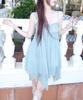 Ilio [Bit-O X Ilio] Jade Mint Asymmetric Chiffon Dress