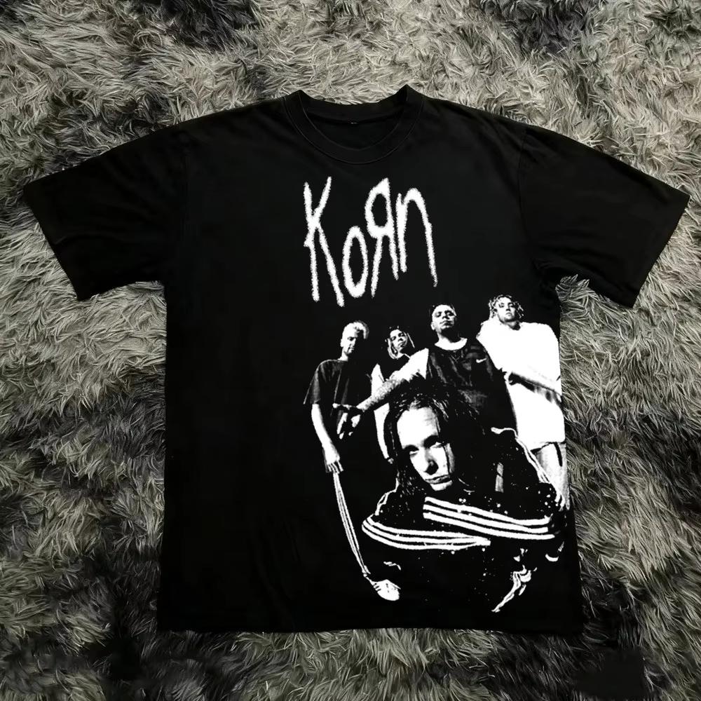 Korn Follow The Leader Printed TShirt DoubleSided Metal Band Unisex Oversize Unisex Hot Selling Casual Items Tee