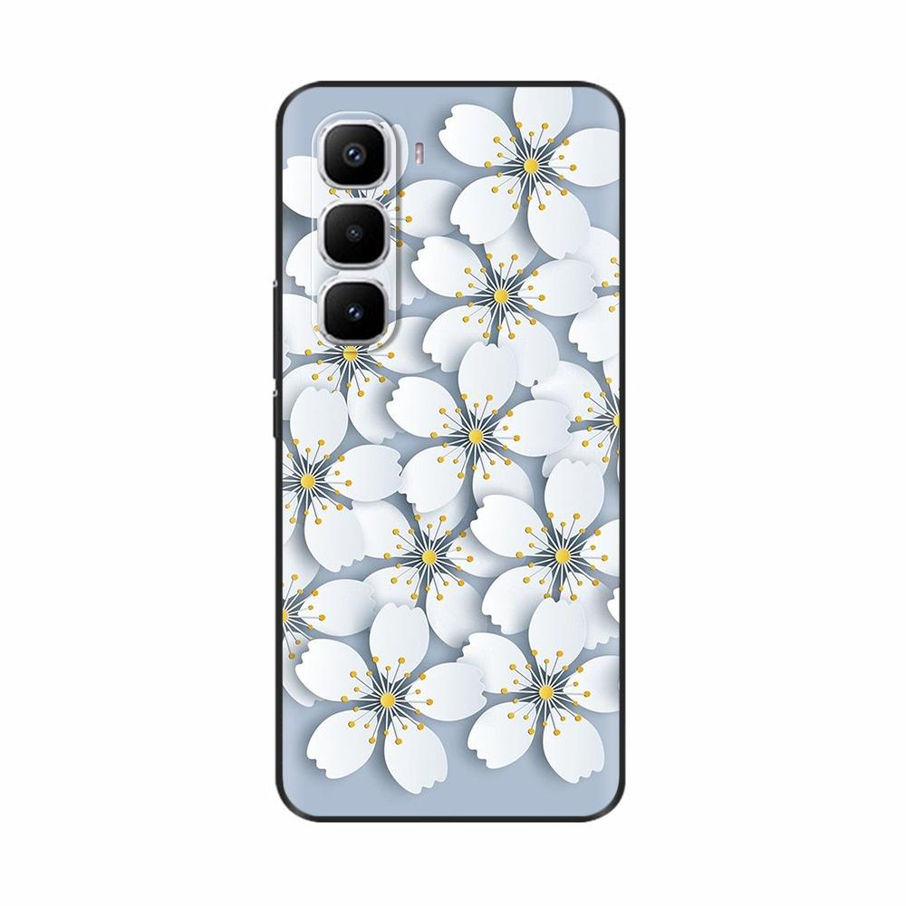 For Infinix Hot 60 Pro Plus Case Popular Love Heart Flower Soft TPU Silicone Back Cover For Infinix Hot 60i Hot60 Pro Phone Case