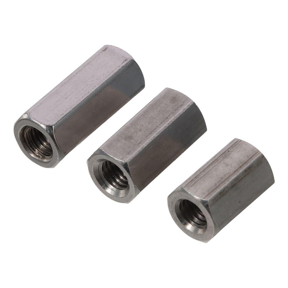 

5 шт., соединительная гайка из нержавеющей стали 304 M8 x 1,25, метрический размер, высококачественные шестигранные гайки