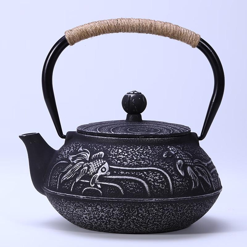Japanese Peony Cast Iron Tea Kettle