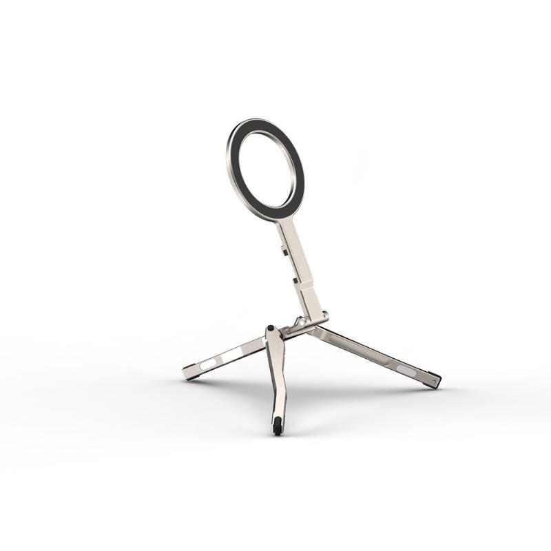 1 Pcs Foldable  Phone Holder With Cold Shoe Magnetic Pocket Phone Tripod With Hook For Phone Android Tripod Phone Stand