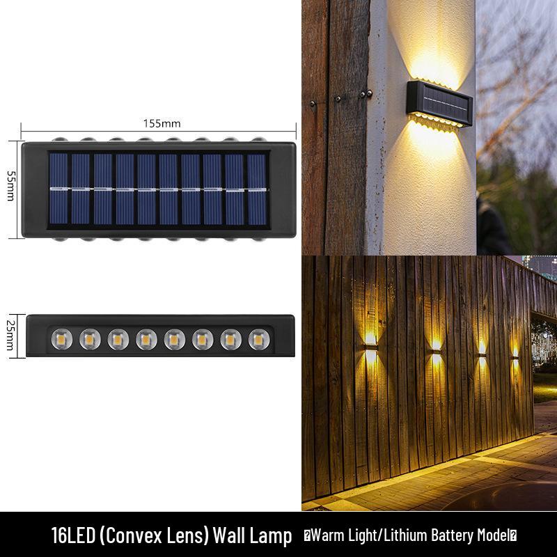 Waterproof Solar Outdoor Wall Light for Garden, Courtyard & Balcony Decoration