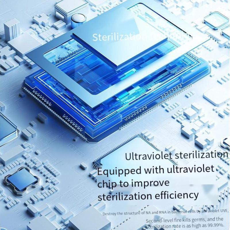 Intelligent Sterilization Disinfection Toothbrush Holder 2 Cup Toothpaste Dispenser Wall Mounted Bathroom Accessories