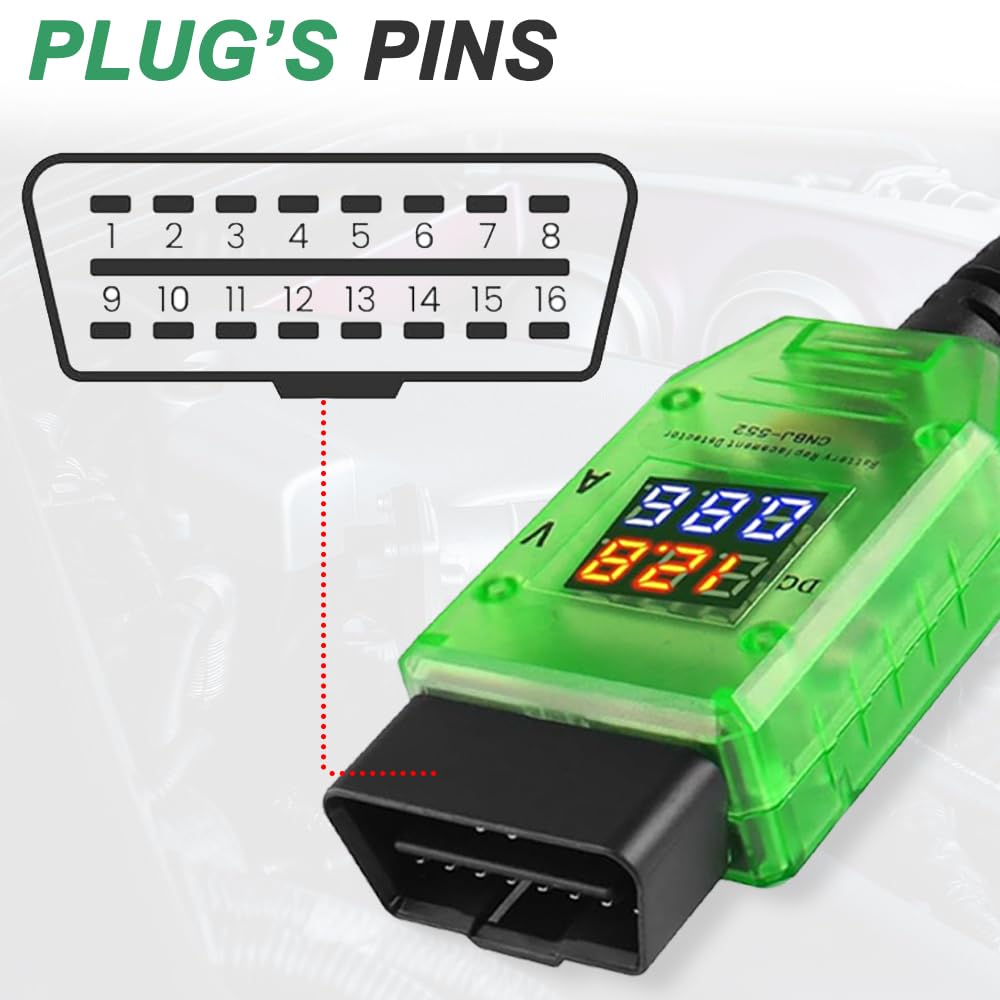 Xiatiaosann OBD2 Car Replacement Saver Memory Vehicle OBD Car Memory Saver Protective Connector