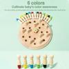 Children's Wooden Early Education Color Memory Chess Concentration Parent-child Interactive Fun Game Science And Education Puzzle Toys