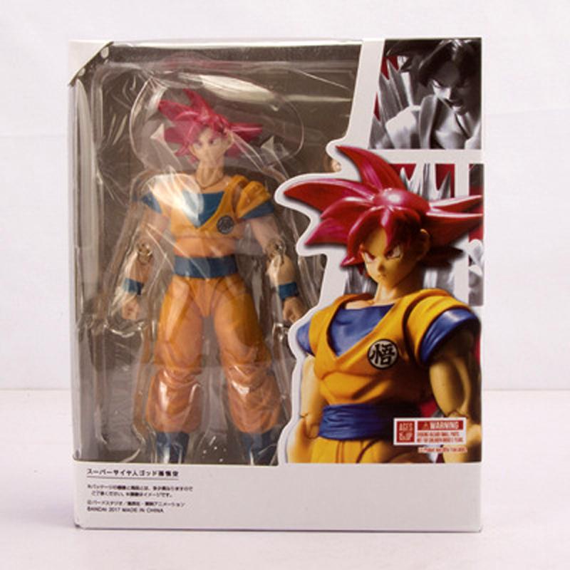 Figurine d'action 16cm Dragon Ball Super Saiyan 3 Goku SHF Anime Mobile PVC Poupée de Collection Figurine Kakarotto Son Goku Modèle Jouets