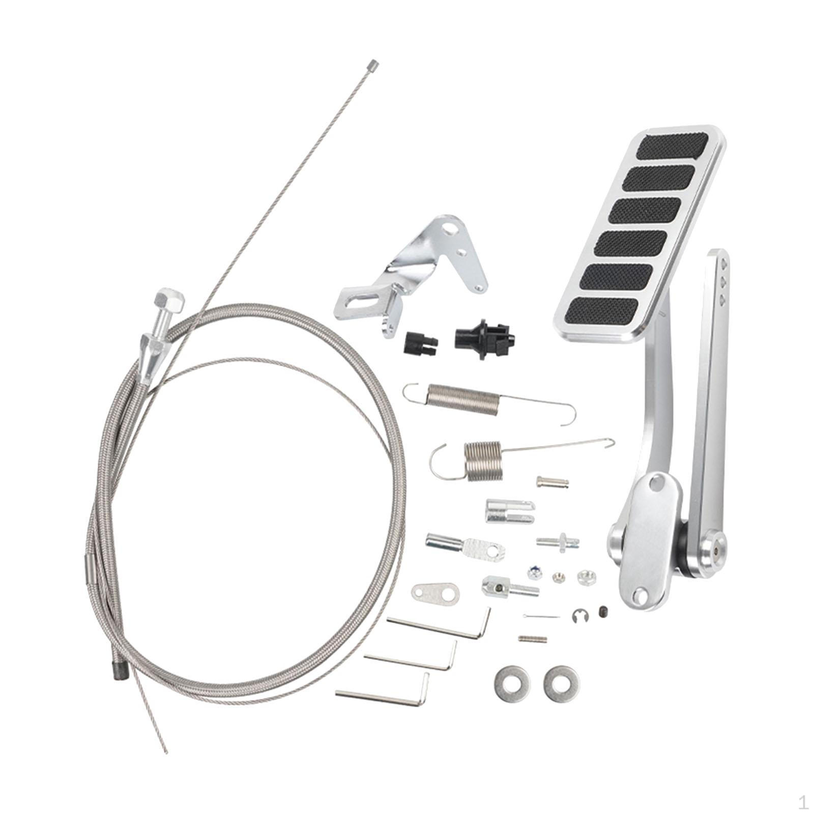 

Aluminum Throttle Pedal Cable Kit Vehicle Accessory Upgrade Full 360° Adjustment Repairing