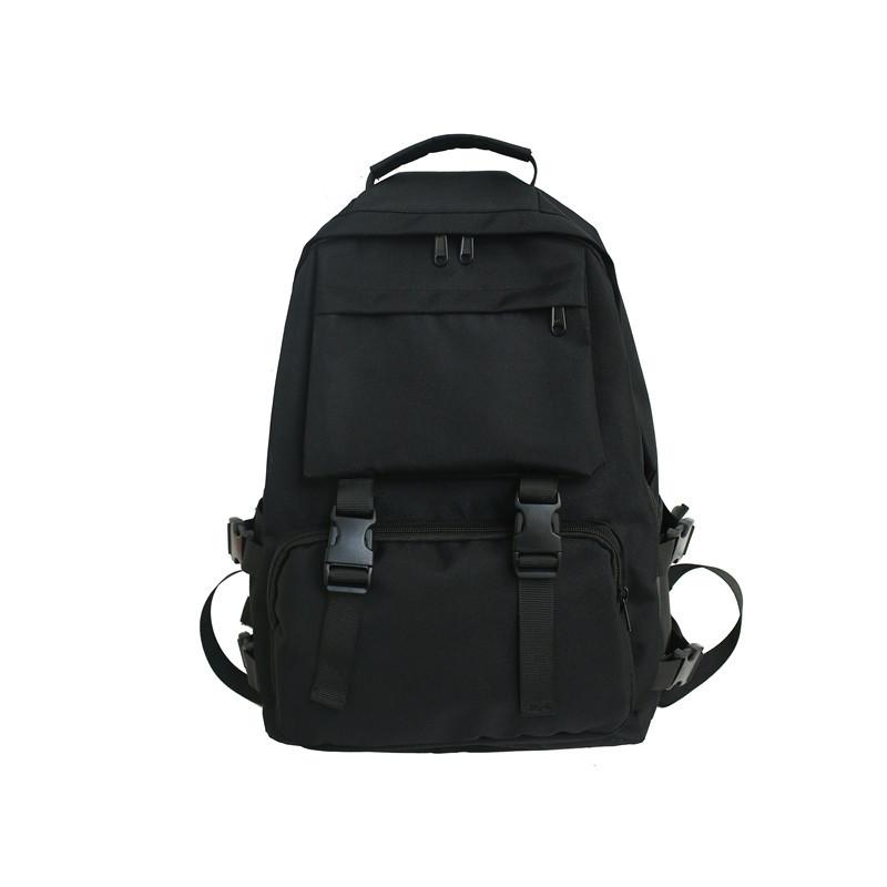 Schoolbag Japanese high-end school bag female high school large capacity backpack tooling wind backpack male ins bag