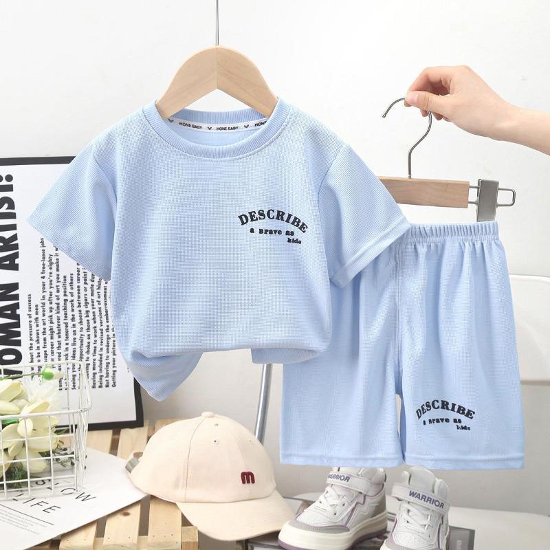 Children's Short-sleeved Suits Summer Boys' Clothes Girls' Shorts Clothing  T-shirts Baby Summer Clothes Children's Clothing