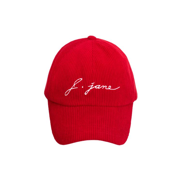 J.JANE Corduroy Ear Flap Ballcap (Red)