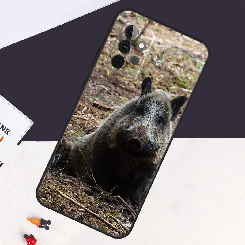 Wild Boar Pig Brown Cover For Samsung Galaxy A54 A34 A14 A52S A12 A22 A32 A52 A72 A13 A33 A53 A50 A51 A71 Case