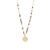 Luxenter Multicolor Tourmaline Necklace 18 Carat Yellow Gold Finish - Shau