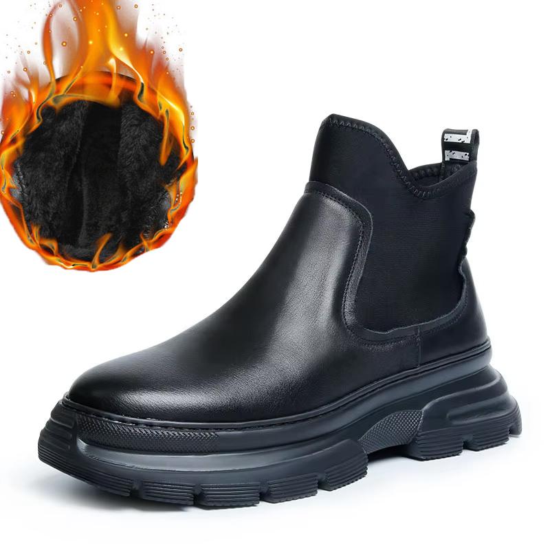 

мужские модные ботинки челси черные приливные туфли на платформе ковбойские ботинки из натуральной кожи вечеринка выпускной бал тренд красивые ботильоны 270