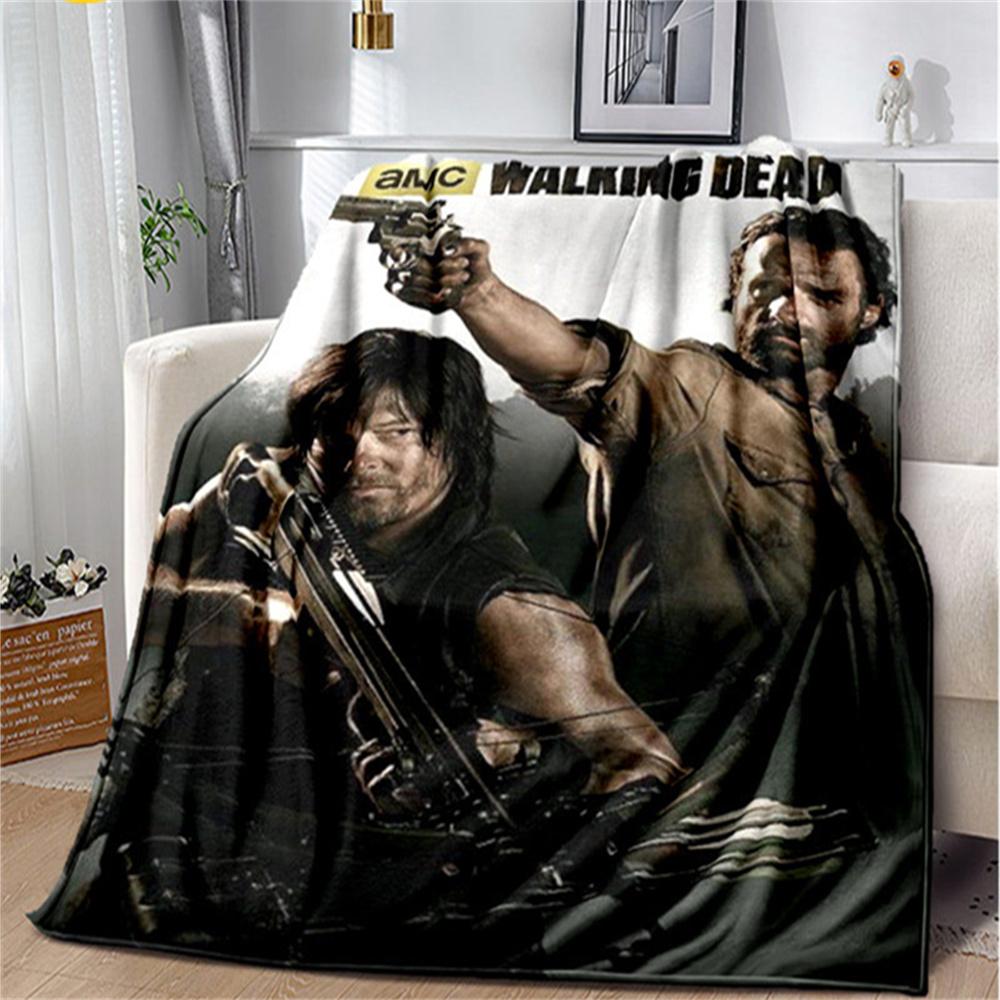 The Walking Dead Horror Soft Plush Blanket,Flannel Blanket Throw Blanket for Living Room Bedroom Bed Sofa Picnic Cover Bettdecke