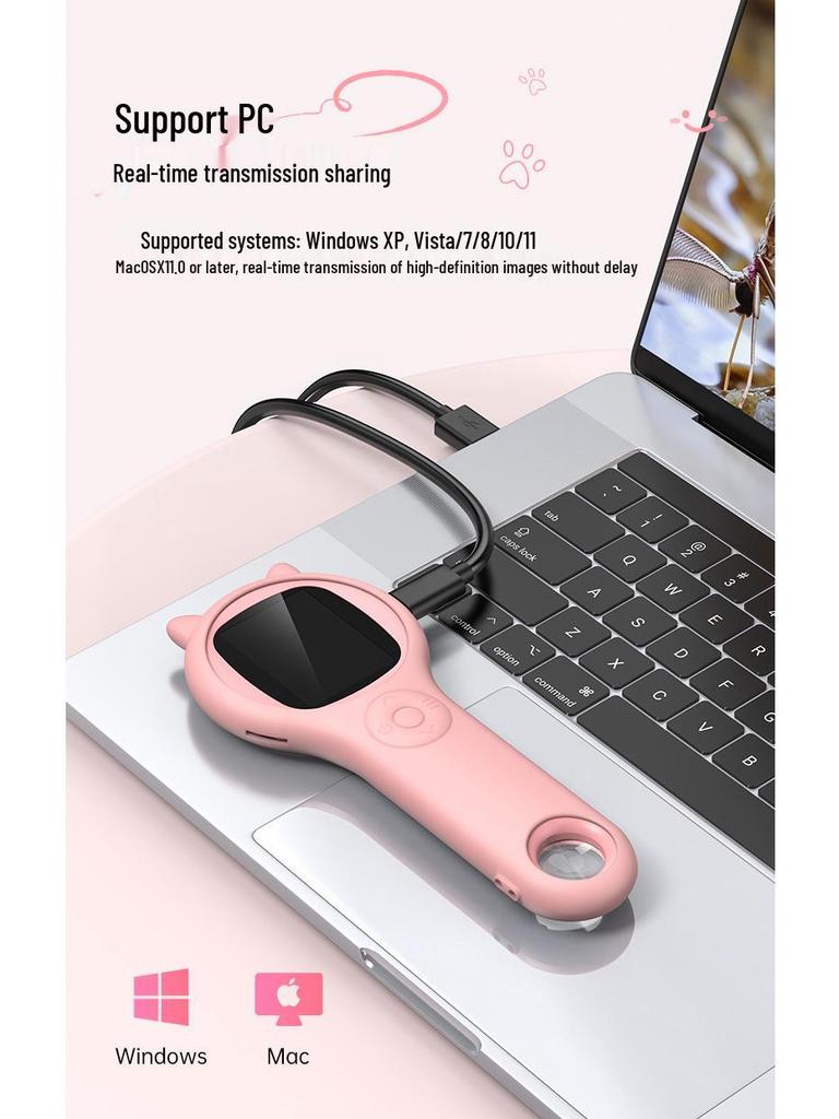 Children's Mini Handheld Electronic Microscope & Magnifier Educational Science Toy