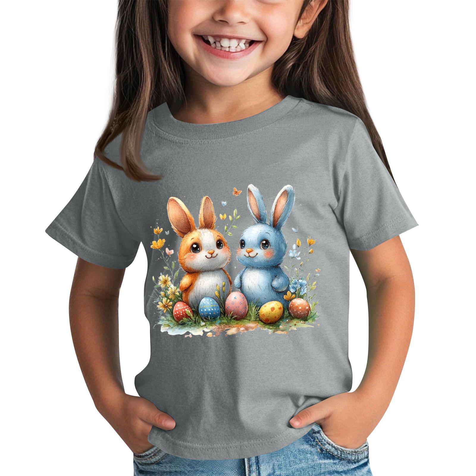 

Children s Short Sleeve Neck T-Shirt Animal Print Daily Casual Top 130