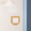 1PC Nordic Wooden Switch Protective Cover Wall Sticker Wall Mounted Socket Decor Frame Shockproof Protective Cover