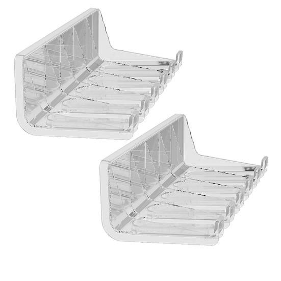 1/2Pcs Storage Rack Hanging Wall Organizer Large Capacity Sauce Bags Condiment Bottles Transparent Frame Space Saving Kitchen Rack