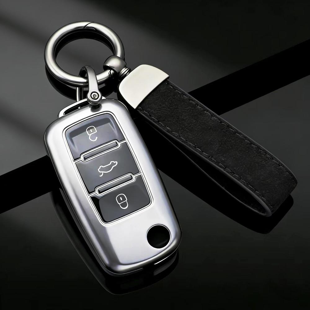 

3 Buttons TPU Folding Car Key Shell Case Fob For VW Volkswagen Golf Mk6 Tiguan Polo Passat CC SEAT Skoda Octavia
