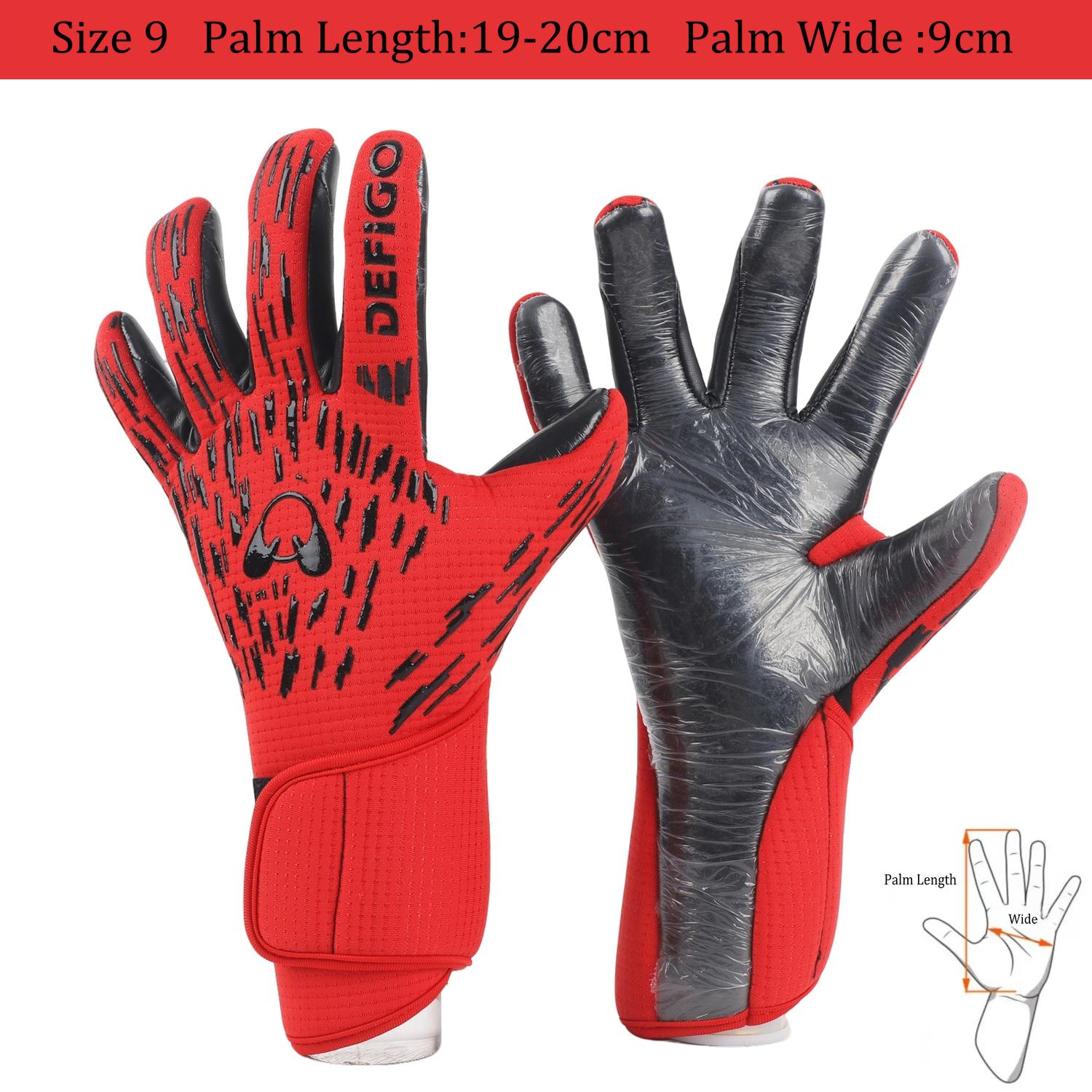 Gants de Gardien de But de Football Professionnels Latex Épais Protection Enfants Adultes Match Gardien de But Football Enfant Gardien de But Football Glo Utilisation Pratique