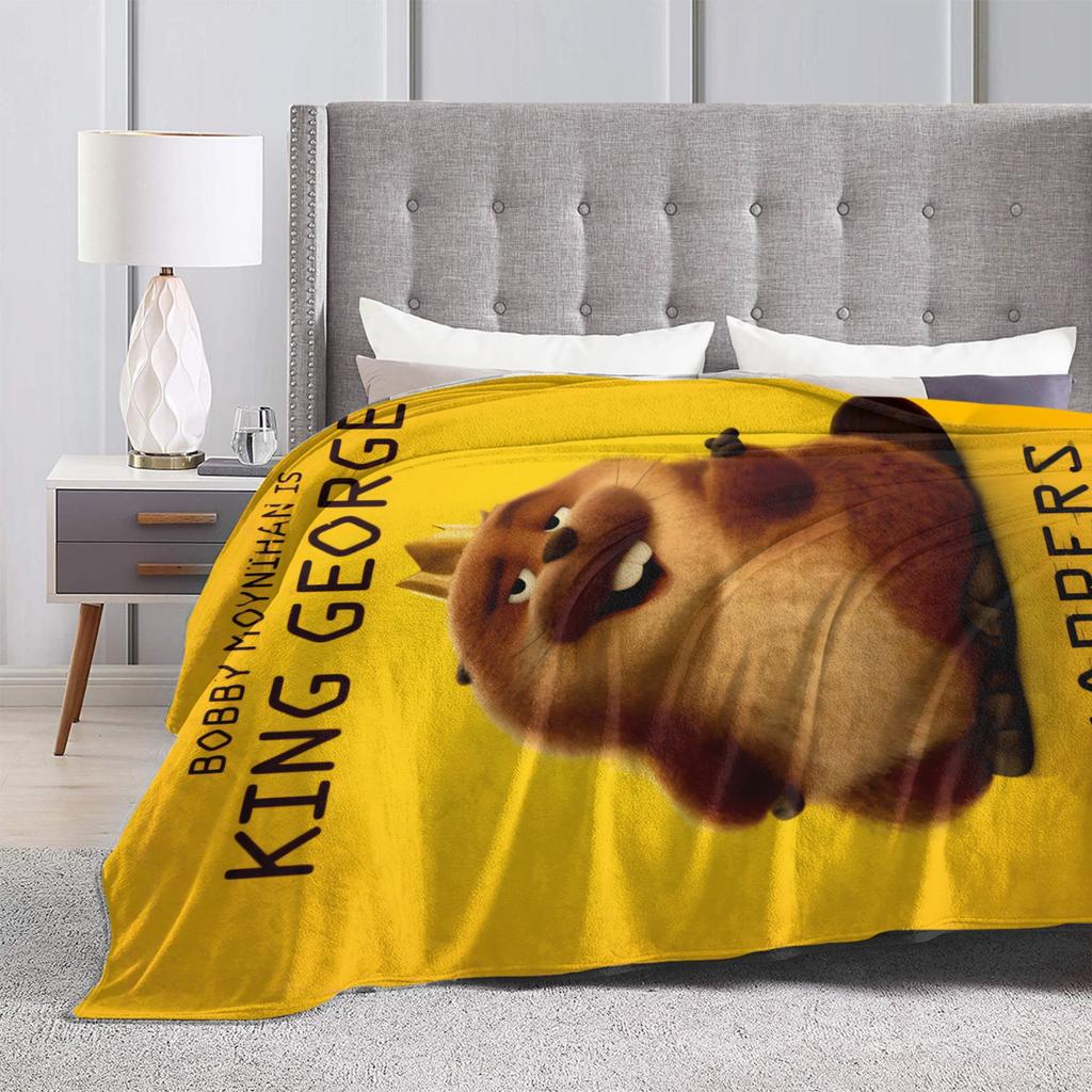 Cartoon Movie Hoppers Blanket Cover Flannel Soft Throw Blanket for Car Sofa Couch Bedroom Quilt